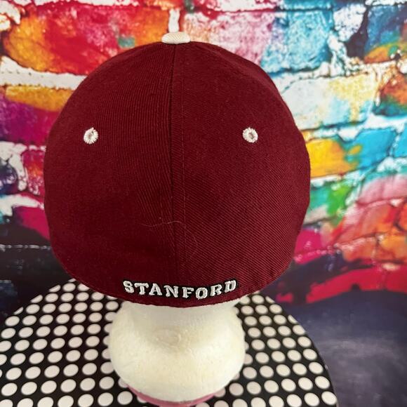 Stanford Cardinal Red Hat NCAA Stanford Cardinal Size 7 1/8 Fit Red Hat Cap - Picture 5 of 6